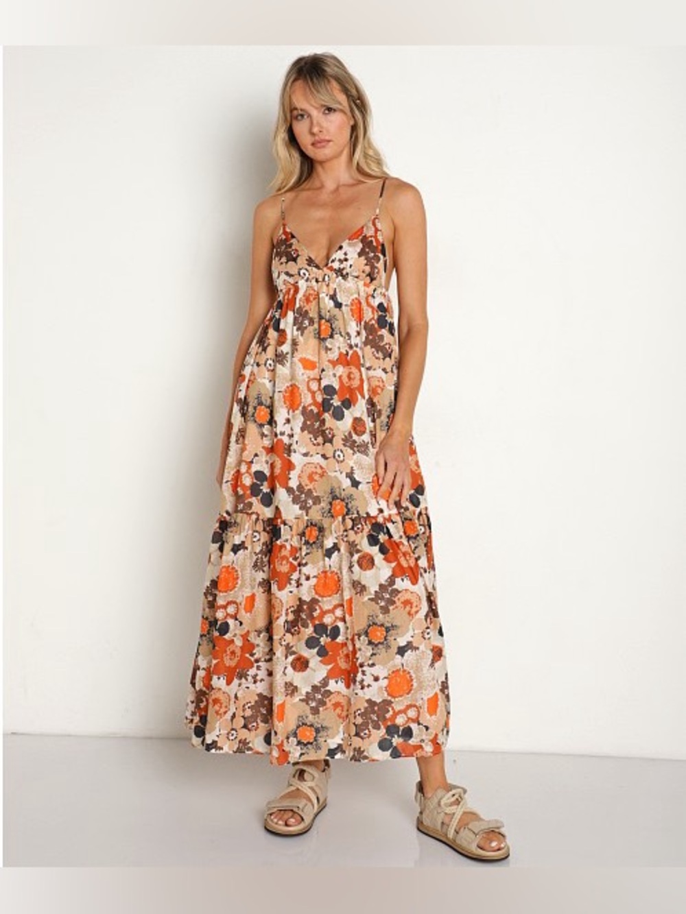 Faithfull The Brand Anisha Maxi Dress Kaiya Floral Print size 4 - Picture 6 of 11